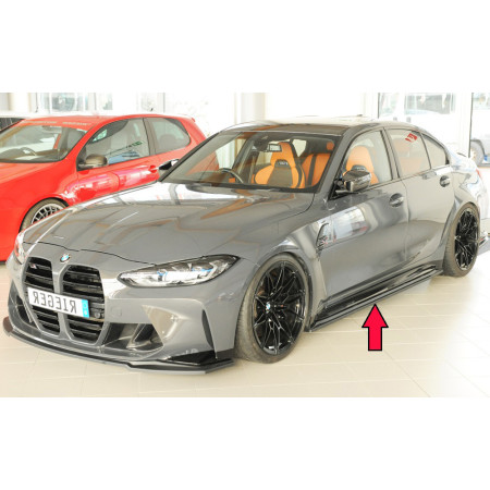 Lame de bas de caisse côté gauche "noir mat" BMW M3 G80 BERLINE