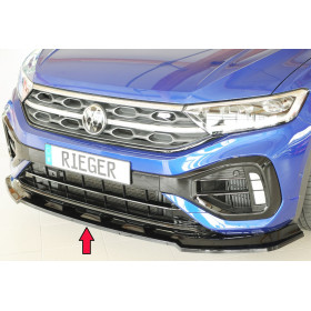 Lame de pare-chocs avant noir brillant pour VOLKSWAGEN T-ROC R