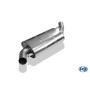 Silencieux intermédiaire sport 100% inox FOX EXHAUST SYSTEMS pour Audi 80/90 type 81