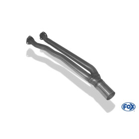 Tube de connexion pour AU011000-VSD/VER 100% inox FOX EXHAUST SYSTEMS pour Audi 80/90 type 89/B3