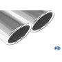 Silencieux arrière sport inox 2x90mm type 16 pour AUDI A1 TYPE 8X