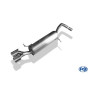 Silencieux arrière sport inox 2x90mm type 16 pour AUDI A1 TYPE 8X