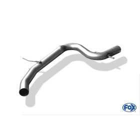 Tube de remplacement de silencieux intermédiaire sport 100% inox FOX EXHAUST SYSTEMS pour AUDI A3 TYPE 8P (3 portes)