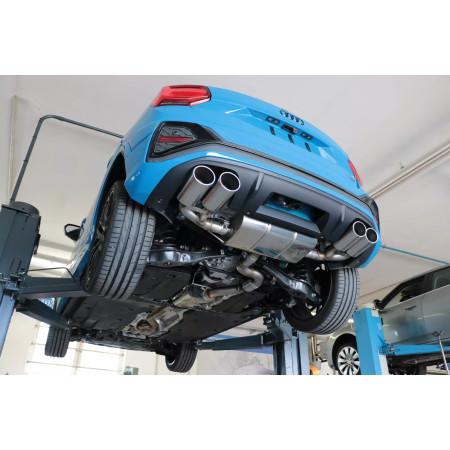 Pack Silencieux arrière duplex sport 100% inox FOX EXHAUST SYSTEMS 2x115x85mm type 32 + silencieux avant pour AUDI Q2