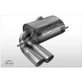 Silencieux arrière sport 100% inox FOX EXHAUST SYSTEMS 2x90mm type 17 pour AUDI A3 QUATTRO TYPE 8P (3 portes)