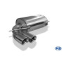 Silencieux arrière sport 100% inox FOX EXHAUST SYSTEMS 2x90mm type 25 pour AUDI A3 QUATTRO TYPE 8P (3 portes)