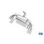 Silencieux arrière duplex sport 100% inox FOX EXHAUST SYSTEMS 2x80mm type 25 pour AUDI A3 TYPE 8V (S-Line/S3)