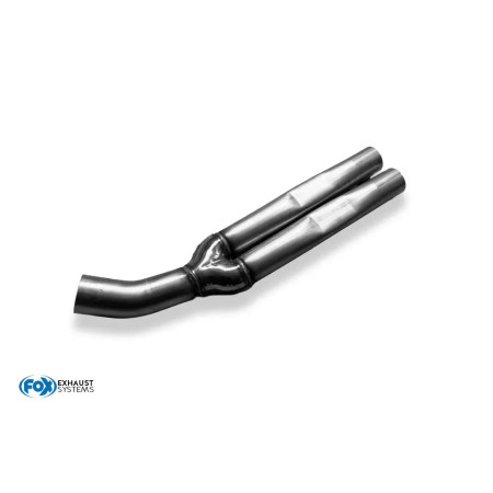 Tube de connexion pour silencieux avant sport 100% inox (Ø76mm) FOX EXHAUST SYSTEMS pour AUDI S4 QUATTRO TYPE B5