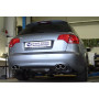 Silencieux arrière duplex sport 100% inox FOX EXHAUST SYSTEMS 1x90mm type 17 pour AUDI A4 QUATTRO TYPE B7