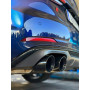 Catback sport 100% inox FOX EXHAUST SYSTEMS 2x100mm type 25 (noir) pour AUDI S4 QUATTRO TYPE B9