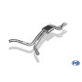 Silencieux avant sport 100% inox FOX EXHAUST SYSTEMS pour AUDI A6 QUATTRO TYPE 4G