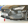 Lame de pare-chocs avant "noir brillant" Rieger Tuning CUPRA LEON TYPE KL