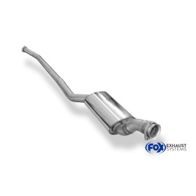 Silencieux avant (Ø63.5mm) sport 100% inox FOX EXHAUST SYSTEMS pour AUDI URQUATTRO