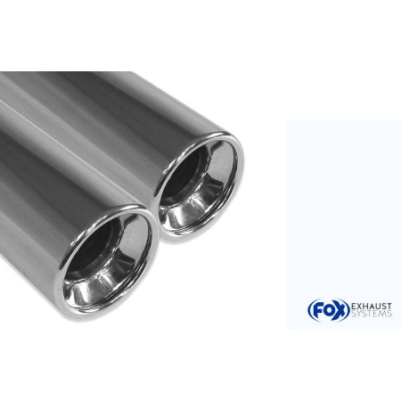 Silencieux arrière (Ø76mm) sport 100% inox 2x76mm type 13 FOX EXHAUST SYSTEMS pour AUDI URQUATTRO