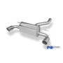 Silencieux arrière duplex sport 100% inox 1x100mm type 16 FOX EXHAUST SYSTEMS pour BMW M135i TYPE F20/F21