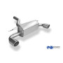 Silencieux arrière duplex sport 100% inox 1x100mm type 16 FOX EXHAUST SYSTEMS pour BMW M135i TYPE F20/F21