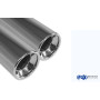 Silencieux arrière sport 100% inox 2x76mm type 13 FOX EXHAUST SYSTEMS pour BMW 316i/318i TYPE E30 (-09/1987)