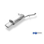 Silencieux arrière sport 100% inox 1x135x80mm type 53 FOX EXHAUST SYSTEMS pour BMW 316i/318i TYPE E30 (09/1987-)