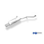 Silencieux arrière sport 100% inox 1x135x80mm type 53 FOX EXHAUST SYSTEMS pour BMW 316i/318i TYPE E30 (09/1987-)