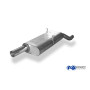 Silencieux arrière sport 100% inox 1x70mm type 10 FOX EXHAUST SYSTEMS pour BMW 318is TYPE E30