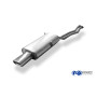 Silencieux arrière sport 100% inox 1x135x80mm type 53 FOX EXHAUST SYSTEMS pour BMW 320i/325i TYPE E30 (-09/1987)