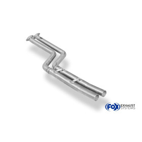 Tube de remplacement de silencieux avant sport 100% inox FOX EXHAUST SYSTEMS pour BMW Z4 TYPE E85 (2003-2006)